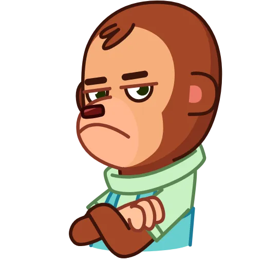 Стикер 23 Monkey Puppet
