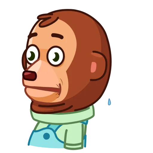Стикер 4 Monkey Puppet