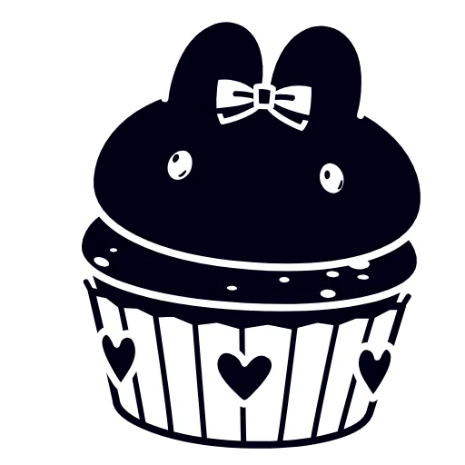 Стикер 17 Monochrome Black Style