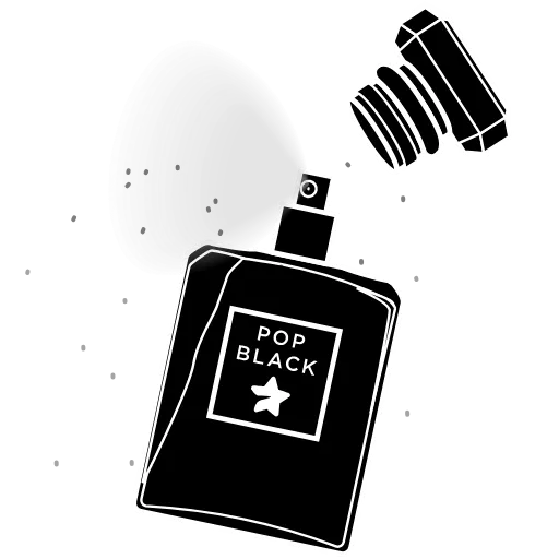 Стикер 5 Monochrome Black Style
