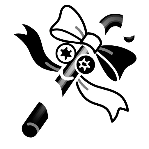 Стикер 34 Monochrome Black Style