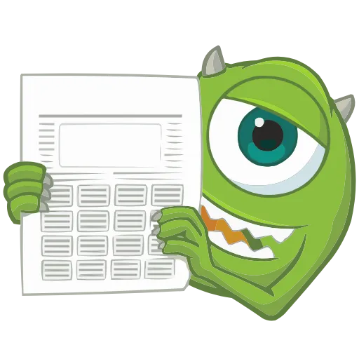 Стикер 27 Monsters Inc. HD