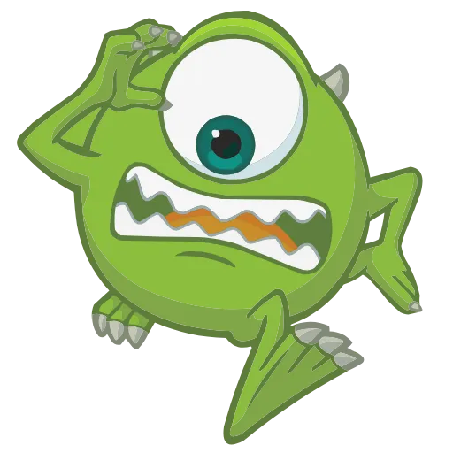 Стикер 10 Monsters Inc. HD