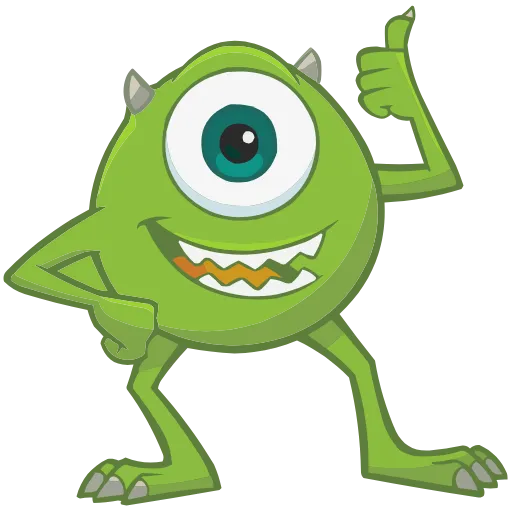 Стикер 3 Monsters Inc. HD