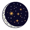 Стикер 28 Moon - луна
