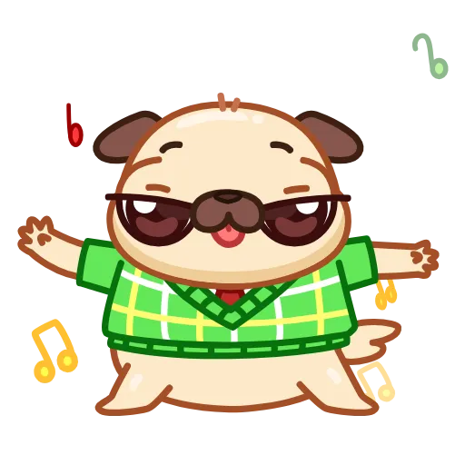 🕺 Эмодзи «Мопс» для Telegram