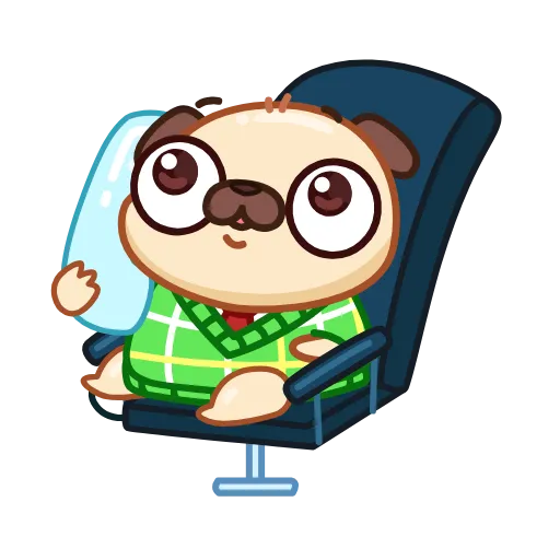 📞 Эмодзи «Мопс» для Telegram
