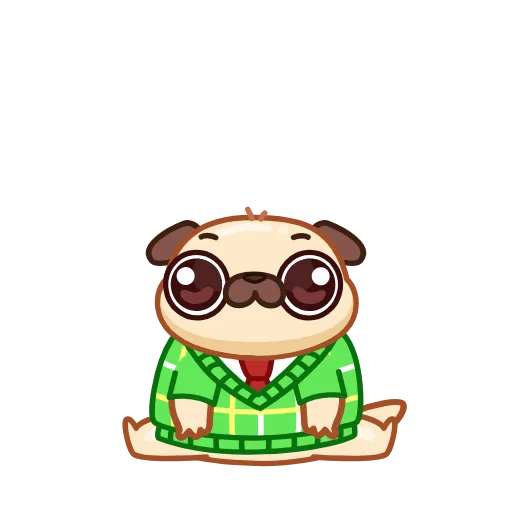 🥰 Эмодзи «Мопс» для Telegram