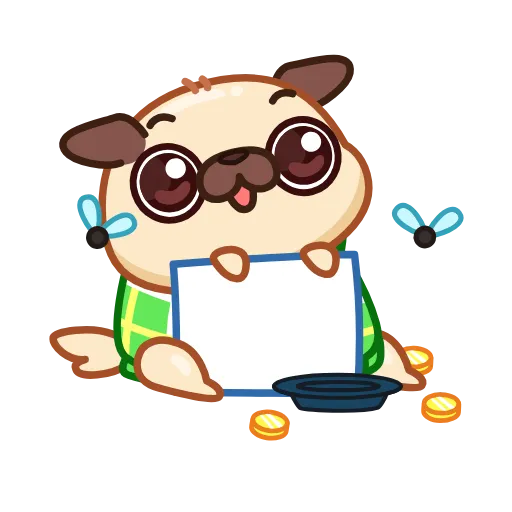 🪙 Эмодзи «Мопс» для Telegram
