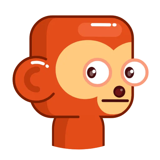 Стикер 6 Movin' Monkey -
