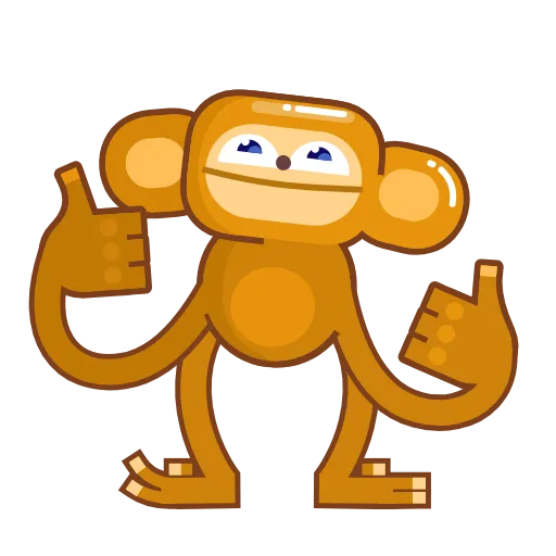 Стикер 2 Movin' Monkey -