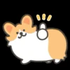 Стикер 56 Corgi -