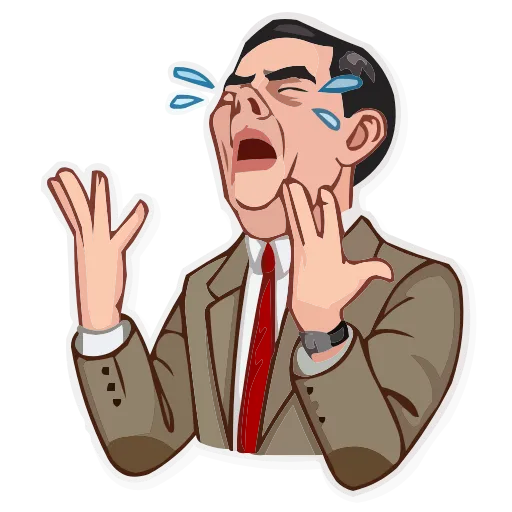 Стикер 10 Mr.Bean