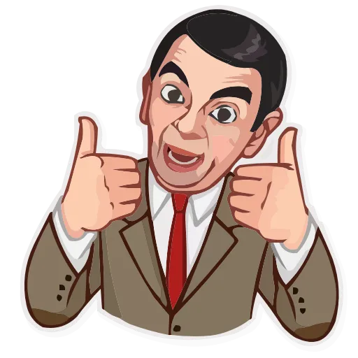 Стикер 3 Mr.Bean
