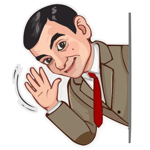 Стикер 5 Mr.Bean