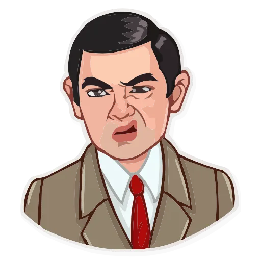 Стикер 13 Mr.Bean