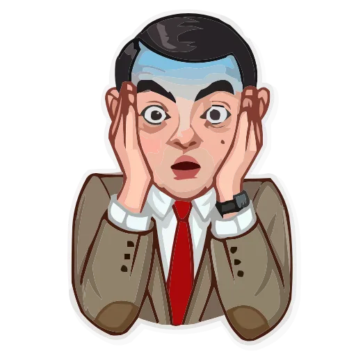 Стикер 4 Mr.Bean