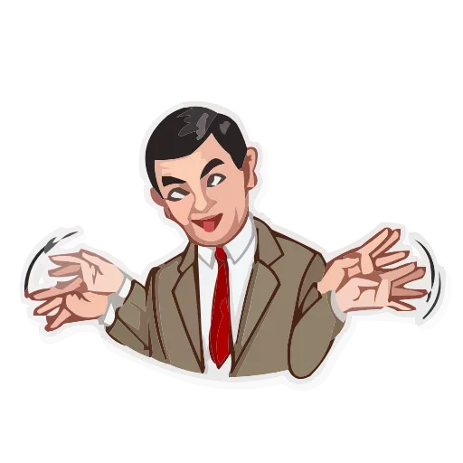 Стикер 15 Mr.Bean