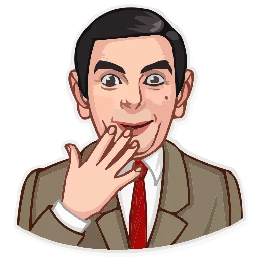 Стикер 18 Mr.Bean