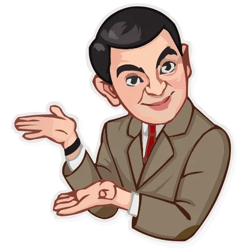Стикер 22 Mr.Bean