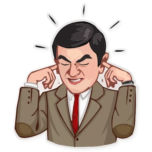 Стикер 23 Mr.Bean