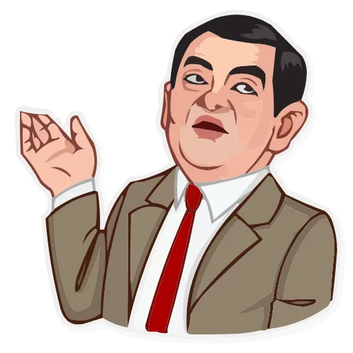 Стикер 14 Mr.Bean