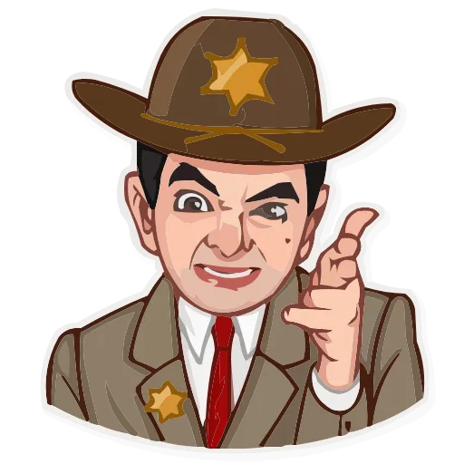 Стикер 19 Mr.Bean