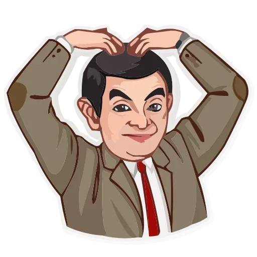 Стикер 25 Mr.Bean