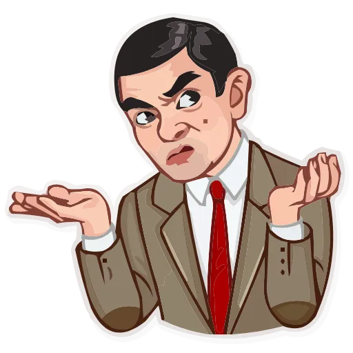 Стикер 8 Mr.Bean