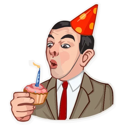 Стикер 16 Mr.Bean