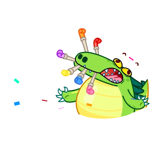 Стикер 30 Croco