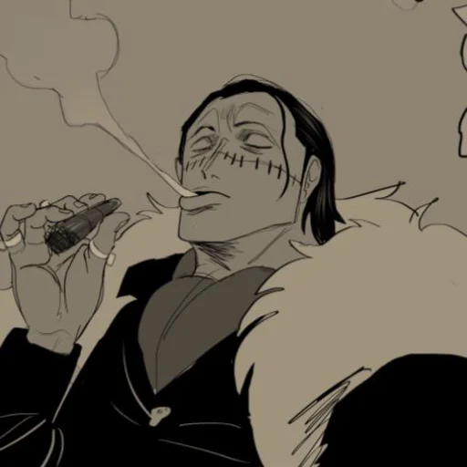 🚬 Стикер «☕🐊 𝗖𝗿𝗼𝗰𝗼𝗱𝗶𝗹𝗲» для Telegram