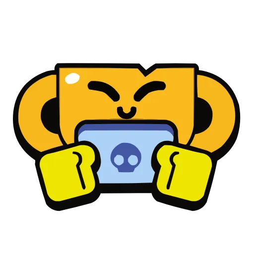 Стикер 11 Brawl Stars Hd