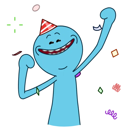 Стикер 8 Mr.Meeseeks