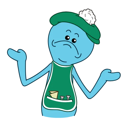 Стикер 14 Mr.Meeseeks