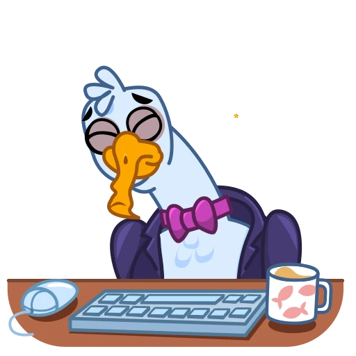 👨‍💻 Стикер «Seagull Sam» для Telegram