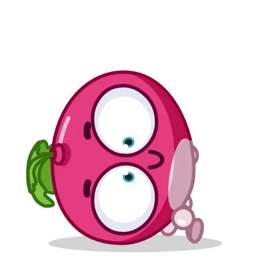 Стикер 14 Radish Emoji