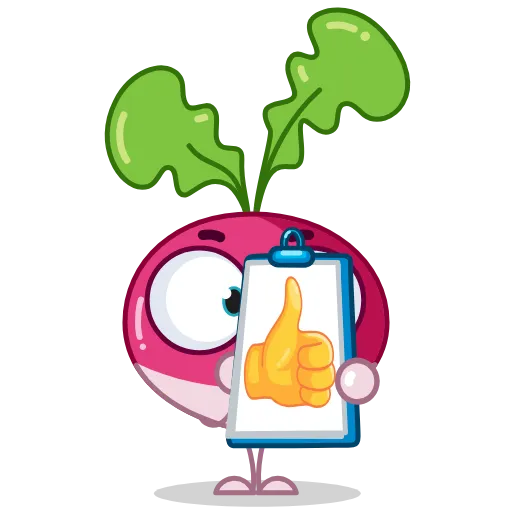 Стикер 3 Radish Emoji