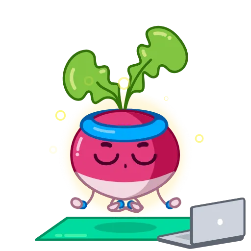 Стикер 8 Radish Emoji