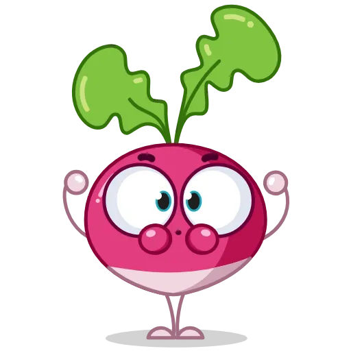 Стикер 16 Radish Emoji