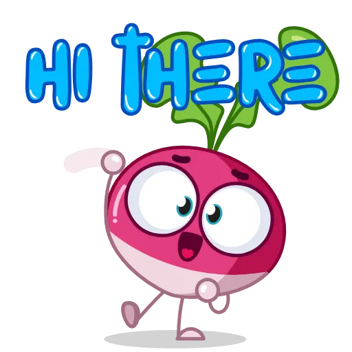 Стикер 5 Radish Emoji