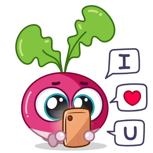 Стикер 17 Radish Emoji