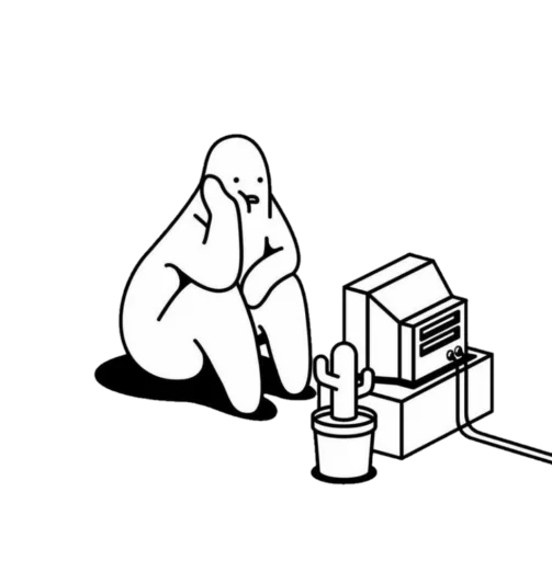 🌫 Стикер «Mr. Donothing» для Telegram