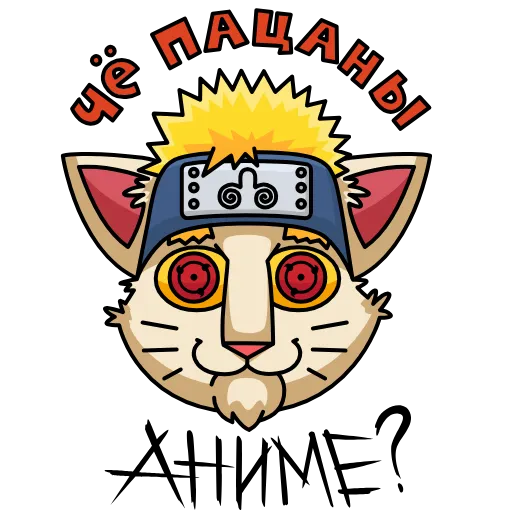 Стикер 4 ️ Анимированный набор эмоджи с мемасным МудаКотиком из ВК
