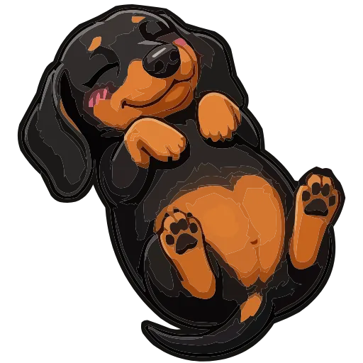 🐕 Эмодзи «Розовые буквы, мультяшные звери» для Telegram