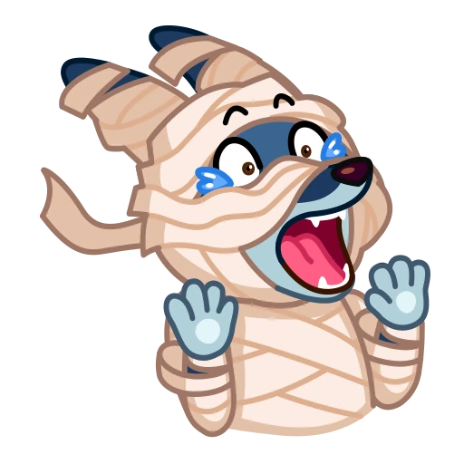 😨 Стикер «Mummy Jackal» для Telegram