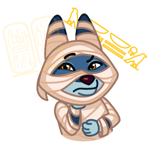 🤔 Стикер «Mummy Jackal» для Telegram