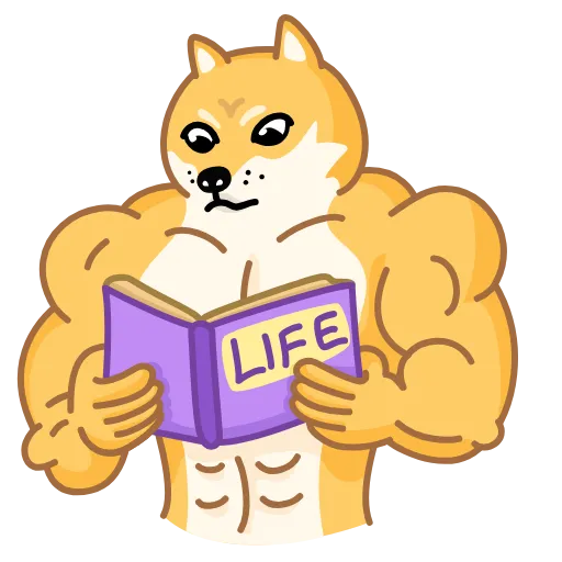 Стикер 32 Muscle Dog