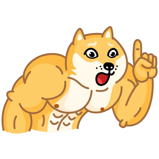 Стикер 31 Muscle Dog