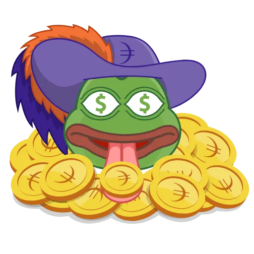 🤑 Эмодзи «Мушкетёр Пепе» для Telegram